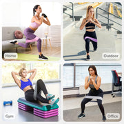 Resistance Exercise Bands for Women - Fabric Workout Bands for Booty, Hip, Glute, Leg, Thigh, Squat, Butt Lift Excersize and Fitness Loop Bands for Home Gym, Stretching